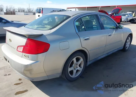 2003 Infiniti G35 Base W/6 Speed Manual z USA, uszkodzony, nr VIN JNKCV51EX3M333193